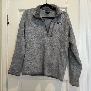 Patagonia Men's Heather Gray Half-Zip Fleece Pullover
